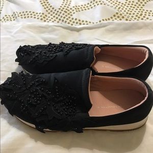 Zara Black Loafers with Embelishment